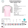 3330 Toddler Baseball Fine Jersey Tee
