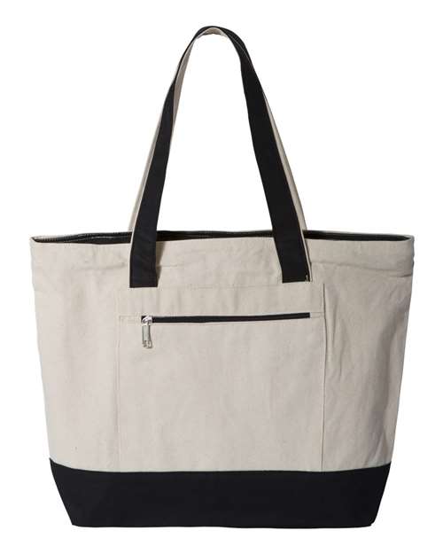 Q- Tees 19L Zippered Tote - Q1300