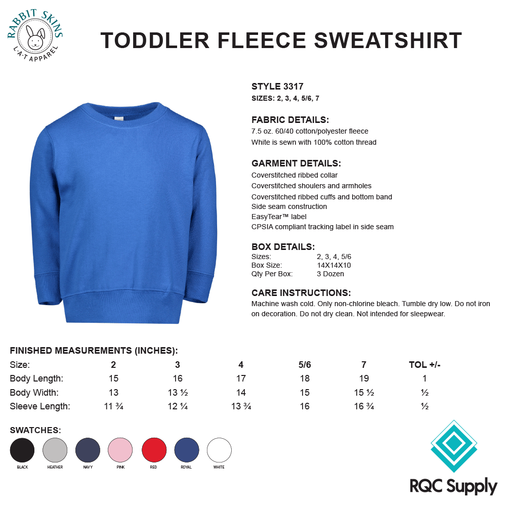3317 LAT Toddler Fleece Sweatshirt