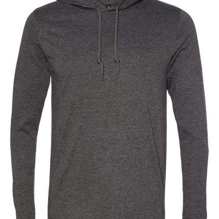 Unisex Softstyle® Lightweight Hooded Long Sleeve T-Shirt