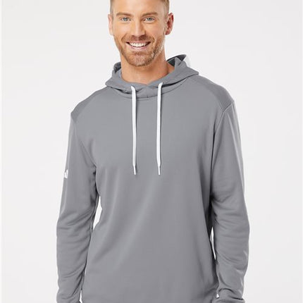 Adidas Men's Textured Mixed Media Midweight Hooded Sweatshirt - A530