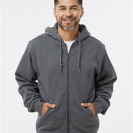 Dri Duck Men's Crossfire Heavyweight Power Fleece Hooded Jacket with Thermal Lining - 7033