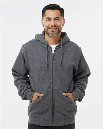 Dri Duck Men's Crossfire Heavyweight Power Fleece Hooded Jacket with Thermal Lining - 7033