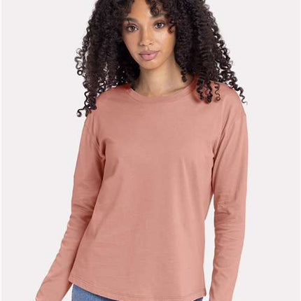 Next Level Women's Cotton Relaxed Long Sleeve T-Shirt - 3911