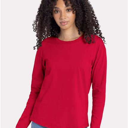 Next Level Women's Cotton Relaxed Long Sleeve T-Shirt - 3911