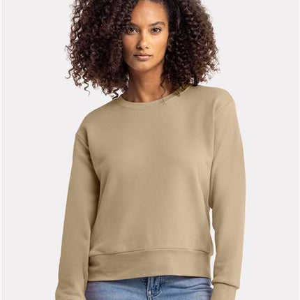 Next Level Women's Laguna Sueded Crewneck Sweatshirt - 9084