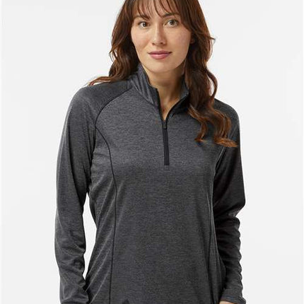 Adidas Women's Space Dyed Quarter-Zip Pullover - A594