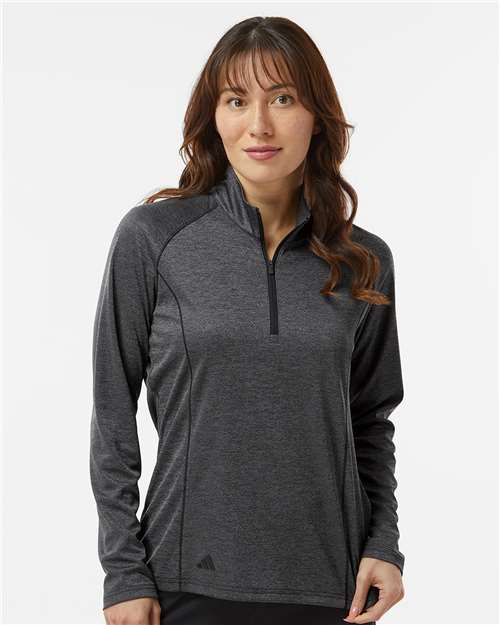 Adidas Women's Space Dyed Quarter-Zip Pullover - A594