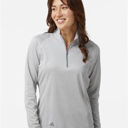 Adidas Women's Space Dyed Quarter-Zip Pullover - A594