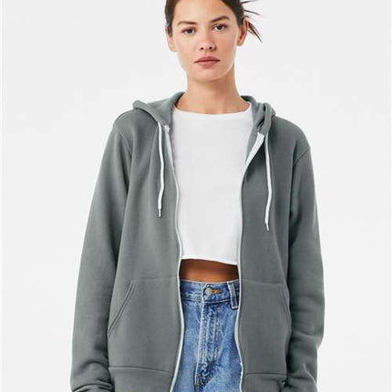 Bella + Canvas Unisex Sponge Fleece Full-Zip Hoodie Sweatshirt - 3719