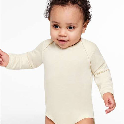 Rabbit Skins Infant Fine Jersey Long Sleeve Bodysuit - 4421