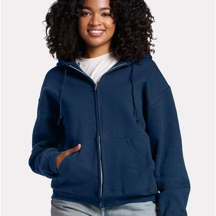 Jerzees Unisex Rugged Full-Zip Hooded Sweatshirt - Z12MR