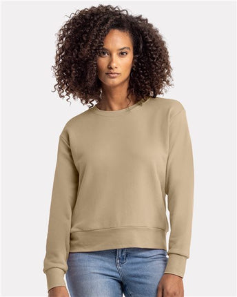 Next Level Women's Laguna Sueded Crewneck Sweatshirt - 9084