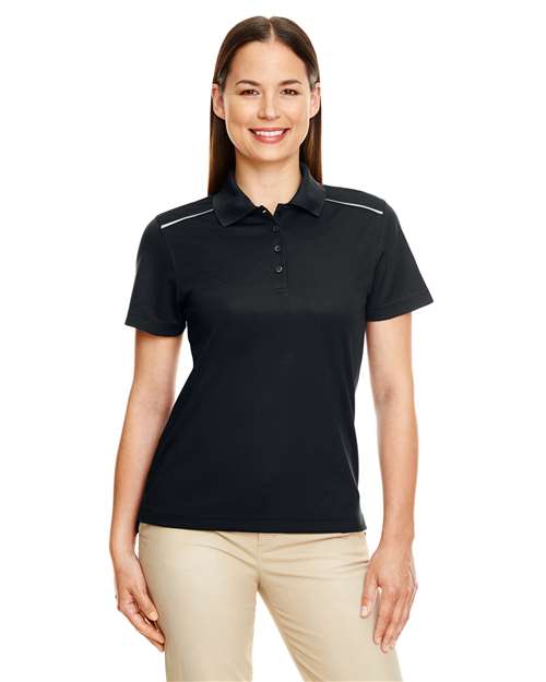 Core 365 Women's Radiant Performance Piqué Polo with Reflective Piping - 78181R