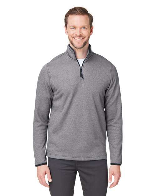 Core 365 Men's Venture Heathered Stripe Quarter-Zip Pullover - CE73