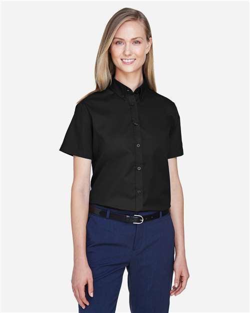 Core 365 Women's Optimum Short Sleeve Twill Shirt - 78194