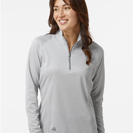 Adidas Women's Space Dyed Quarter-Zip Pullover - A594