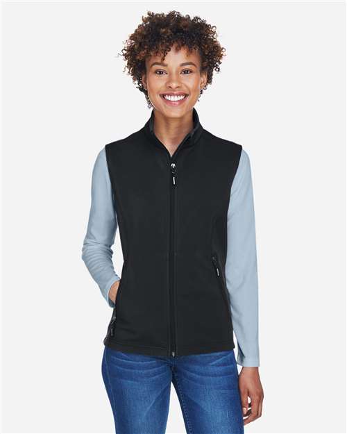 Core 365 Women's Cruise Two-Layer Fleece Bonded Soft Shell Vest - CE701W