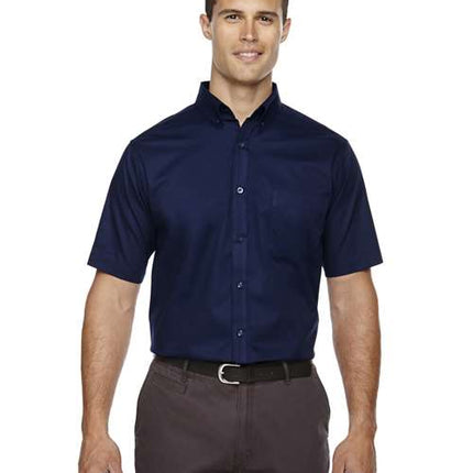 Core 365 Men's Tall Optimum Short Sleeve Twill Dress Shirt - 88194T