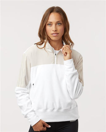 Adidas Women's Fleece Quarter-Zip Pullover - A601