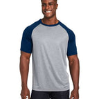 Athletic Heather/ Sport Dark Navy / XS