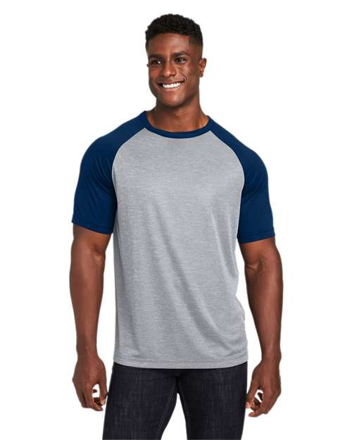 Team 365 Unisex Zone Colorblock Raglan T-Shirt - TT62