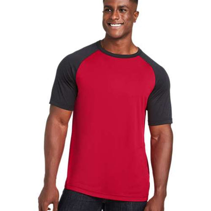Team 365 Unisex Zone Colorblock Raglan T-Shirt - TT62