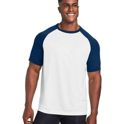 Team 365 Unisex Zone Colorblock Raglan T-Shirt - TT62