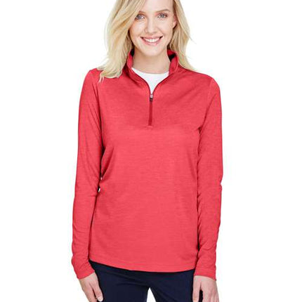 Team 365 Women's Zone Sonic Heather Performance Quarter-Zip Pullover TT31HW