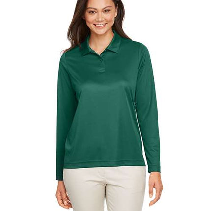 Team 365 Women's Zone Performance Long Sleeve Polo - TT51LW