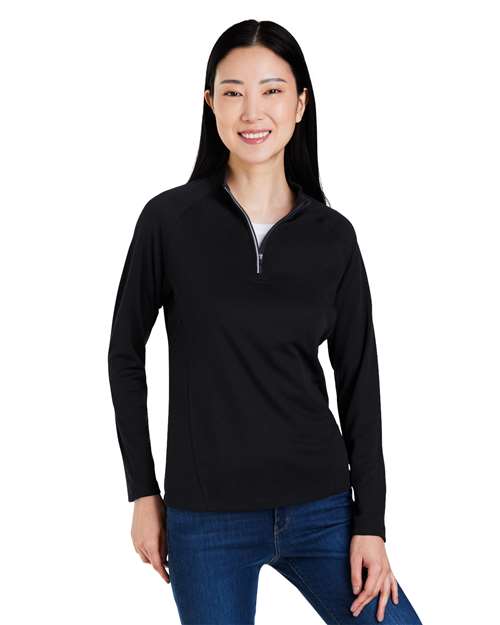 Core 365 Women's Origin Performance Pique Quarter-Zip Pullover - CE418W