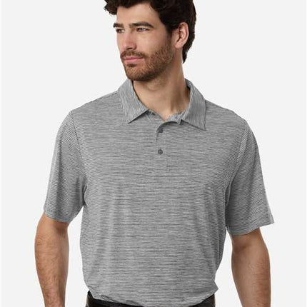 Men's Relay Heathered Stripe Polo
