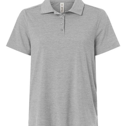 Women's Relay Heathered Stripe Polo