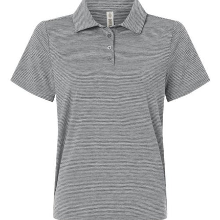 Women's Relay Heathered Stripe Polo