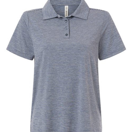 Women's Relay Heathered Stripe Polo