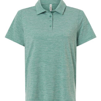 Women's Relay Heathered Stripe Polo