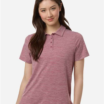Women's Relay Heathered Stripe Polo