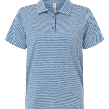 Women's Relay Heathered Stripe Polo