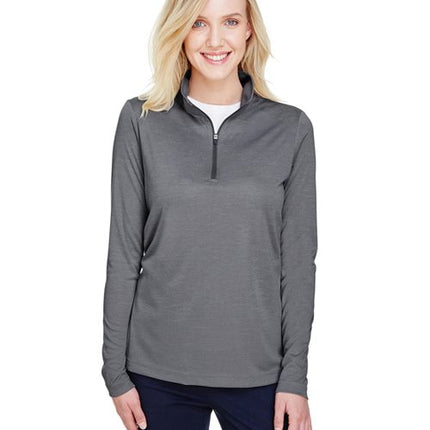 Team 365 Women's Zone Sonic Heather Performance Quarter-Zip Pullover TT31HW