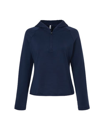 Team 365 Women's Qualify Quarter-Zip Hooded Pullover  - TT200W
