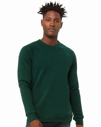 Bella + Canvas Unisex Sponge Fleece Raglan Crewneck Sweatshirt - 3901