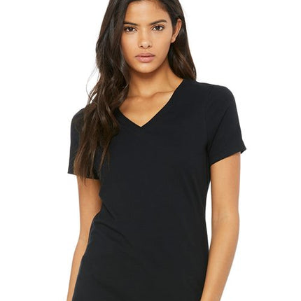Bella + Canvas Women’s Relaxed Jersey V-Neck Tee - 6405