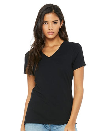 Bella + Canvas Women’s Relaxed Jersey V-Neck Tee - 6405