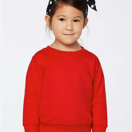 Rabbit Skins Toddler Fleece Crewneck Sweatshirt - 3317