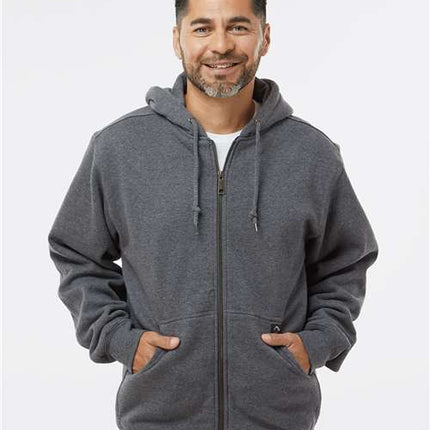 Dri Duck Men's Crossfire Heavyweight Power Fleece Hooded Jacket with Thermal Lining - 7033