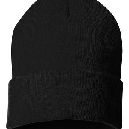 Sportsman 12" Solid Cuffed Beanie - SP12