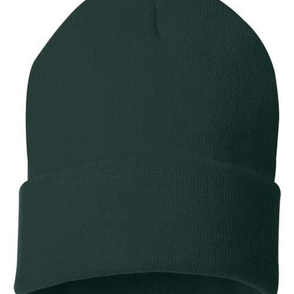 Sportsman 12" Solid Cuffed Beanie - SP12