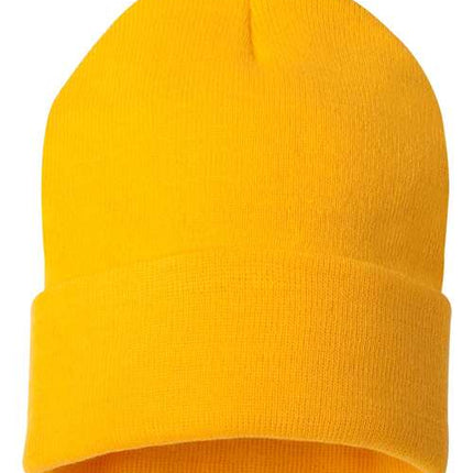 Sportsman 12" Solid Cuffed Beanie - SP12