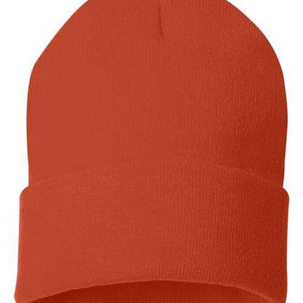 Sportsman 12" Solid Cuffed Beanie - SP12