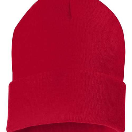 Sportsman 12" Solid Cuffed Beanie - SP12